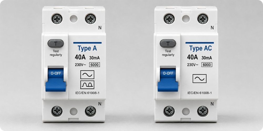 Différentiel type A et type AC