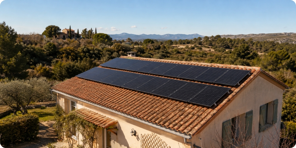 Installation photovoltaïque 2026 sur maison Bouches-du-Rhône