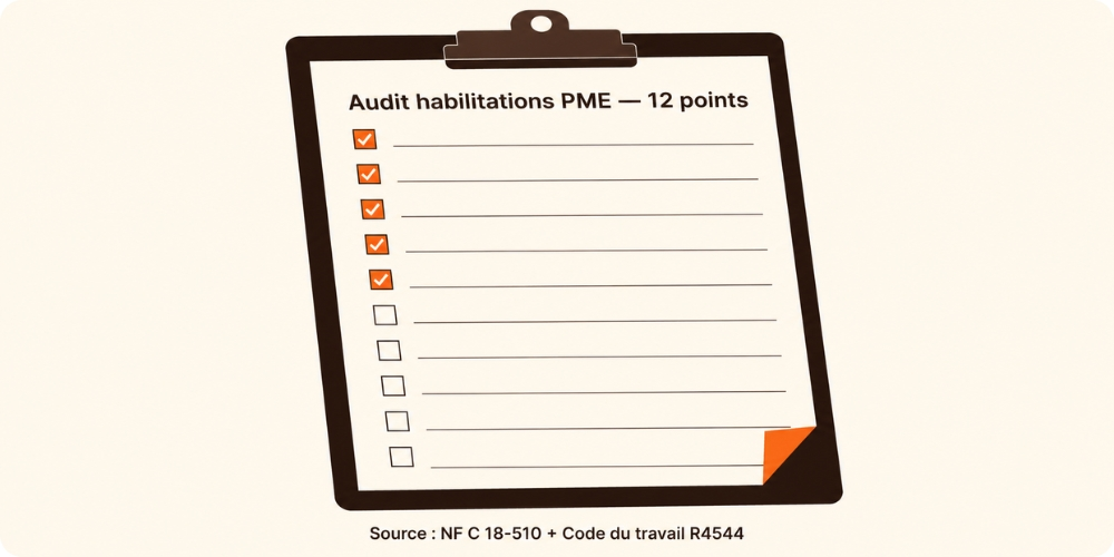 checklist audit habilitations dirigeant PME registre 2026
