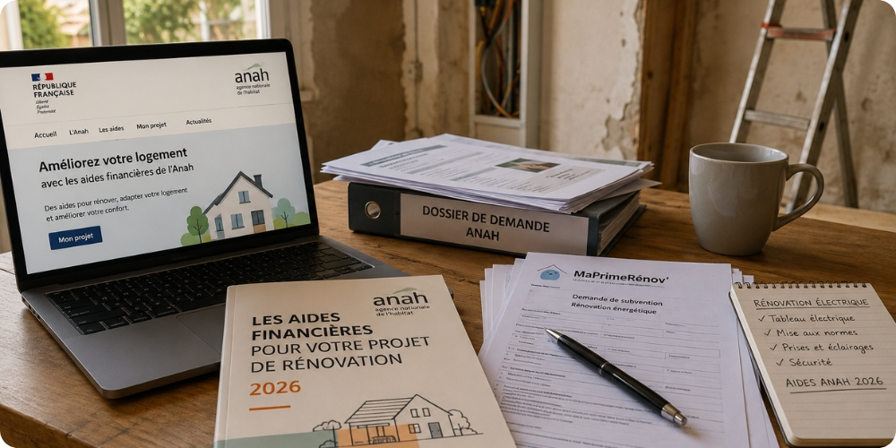 Guide officiel des aides financières ANAH pour la rénovation électrique d'une maison en 2026