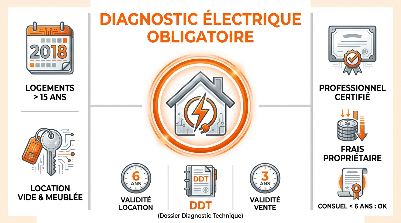 Contrôle d'un tableau électrique par un diagnostiqueur certifié pour une mise en location
