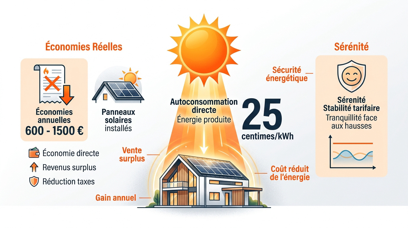Installation de panneaux solaires sur une toiture résidentielle pour l'autoconsommation énergétique