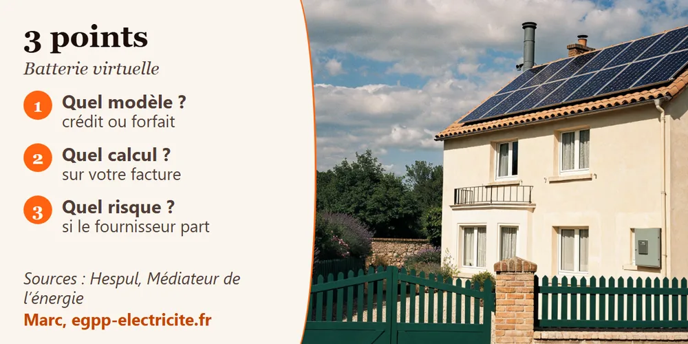 Batterie virtuelle : trois points à vérifier avant de souscrire une offre solaire